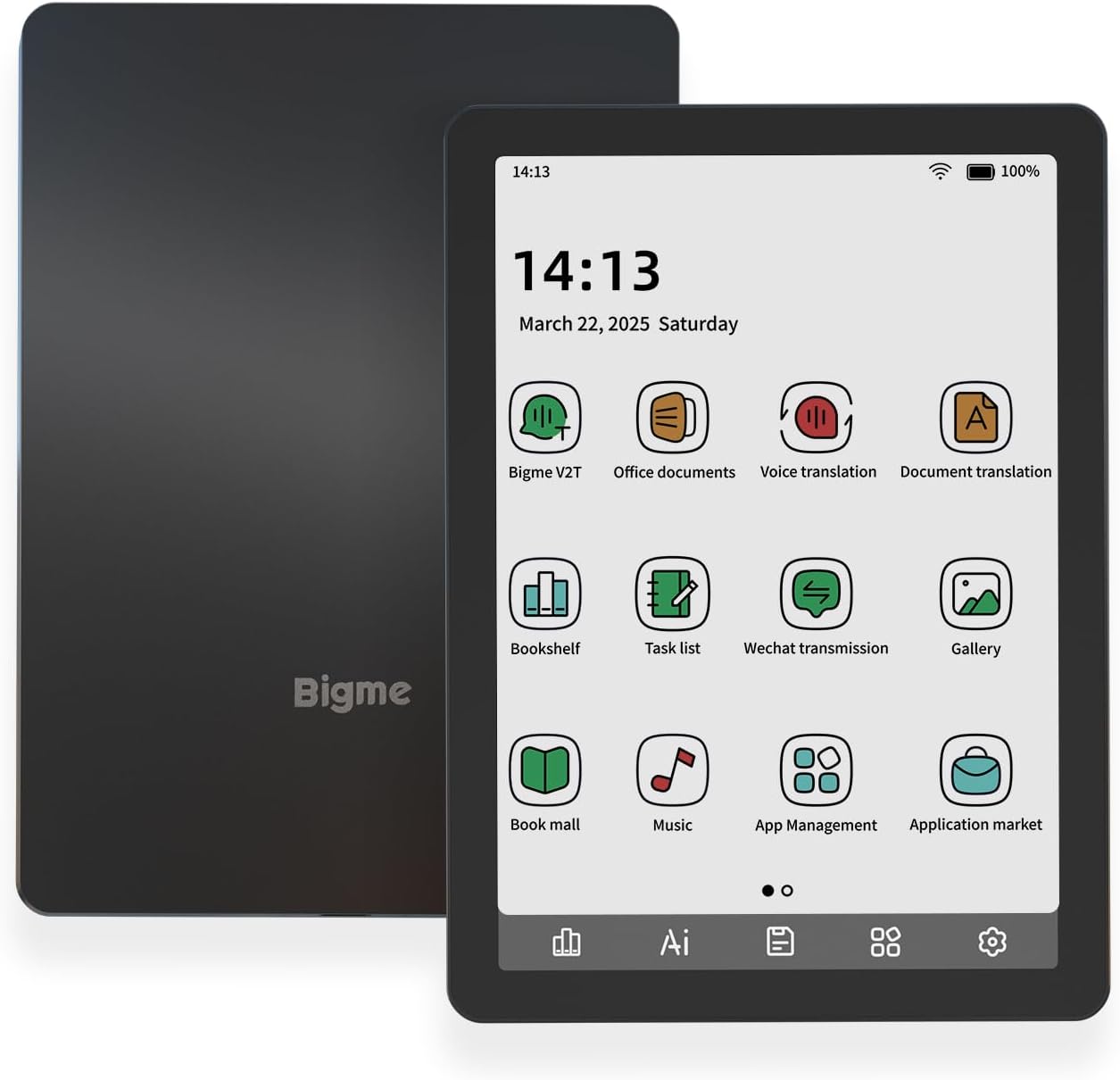 Bigme B6 Color (B6 · 6 Zoll Farbe) in der Herstellerabbildung