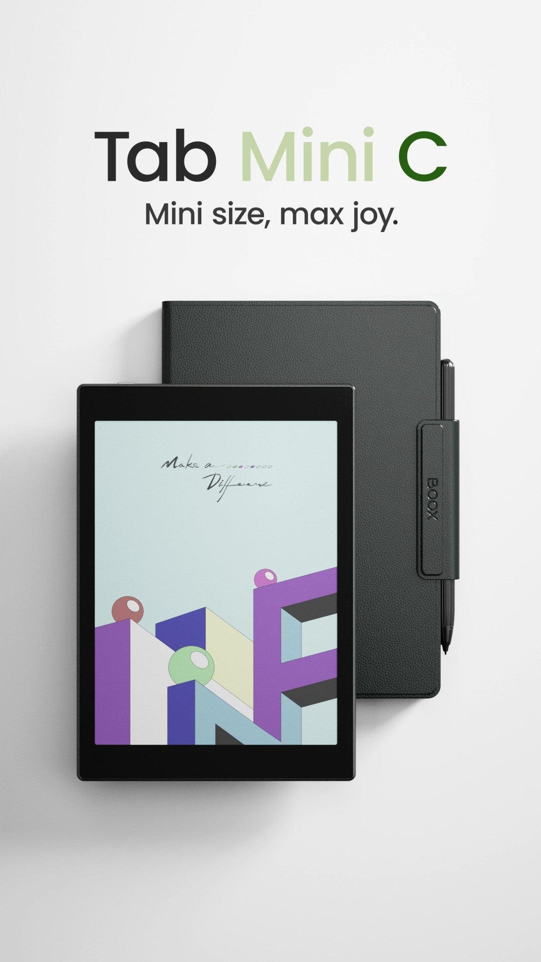 BOOX Tab Mini C in der Herstellerabbildung