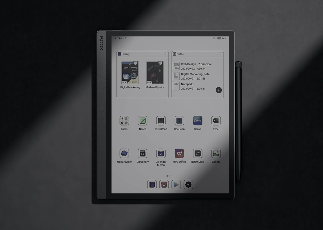 BOOX Tab Ultra C Pro in der Herstellerabbildung