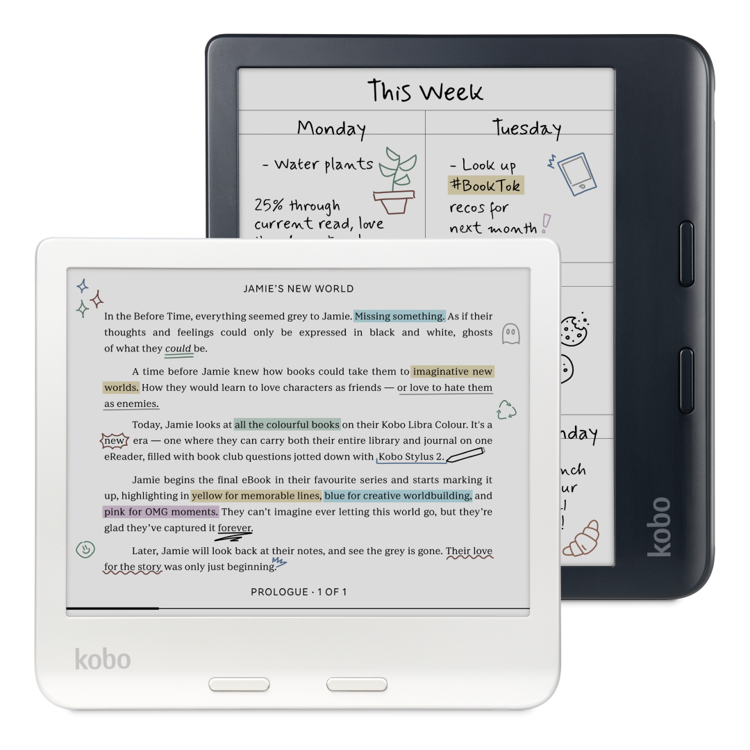 Kobo Libra Colour (Libra Colour) in der Herstellerabbildung