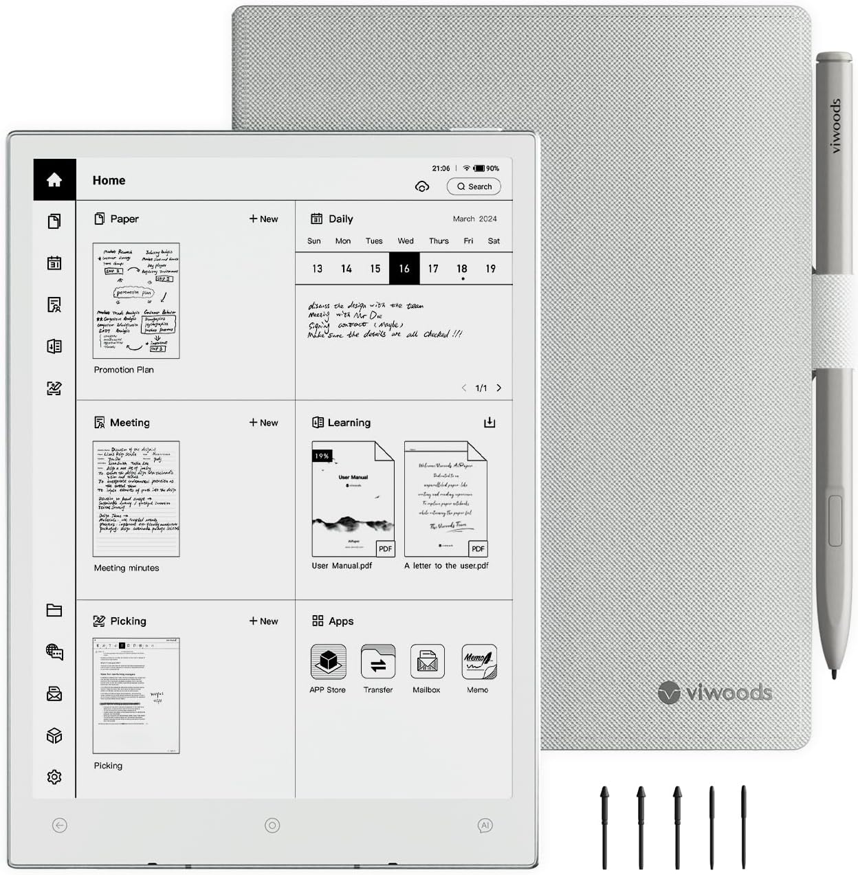 Viwoods AiPaper Mini (AiPaper Mini · 8,2 Zoll) in der Herstellerabbildung