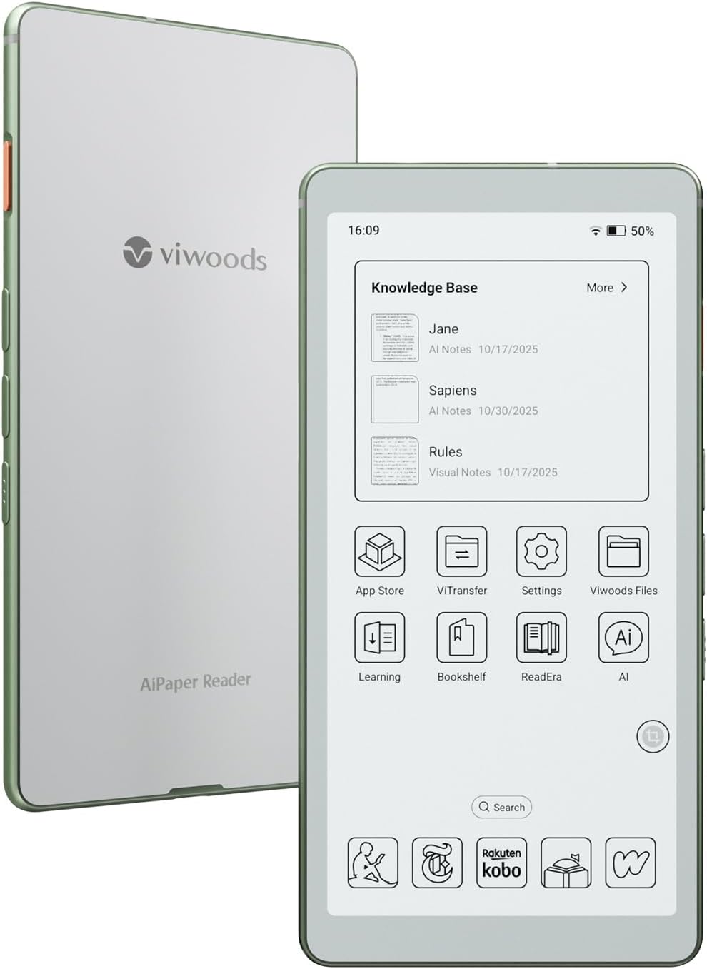 Viwoods AiPaper Reader (AiPaper Reader · 6,13 Zoll) in der Herstellerabbildung