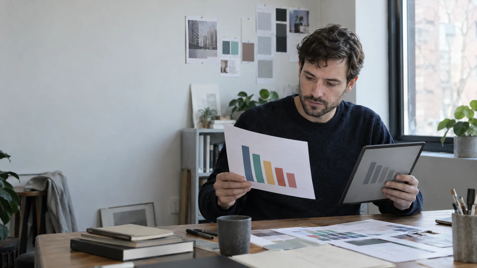Person nutzt ein E-Ink-Tablet zum Thema Richtig einstellen